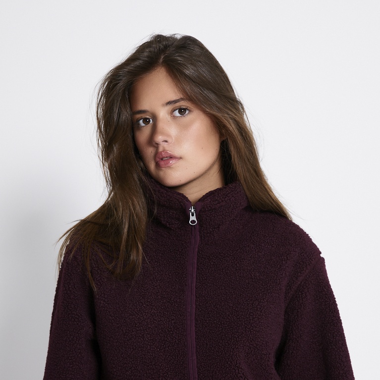 Pile jacket "Maxime" Burgundy